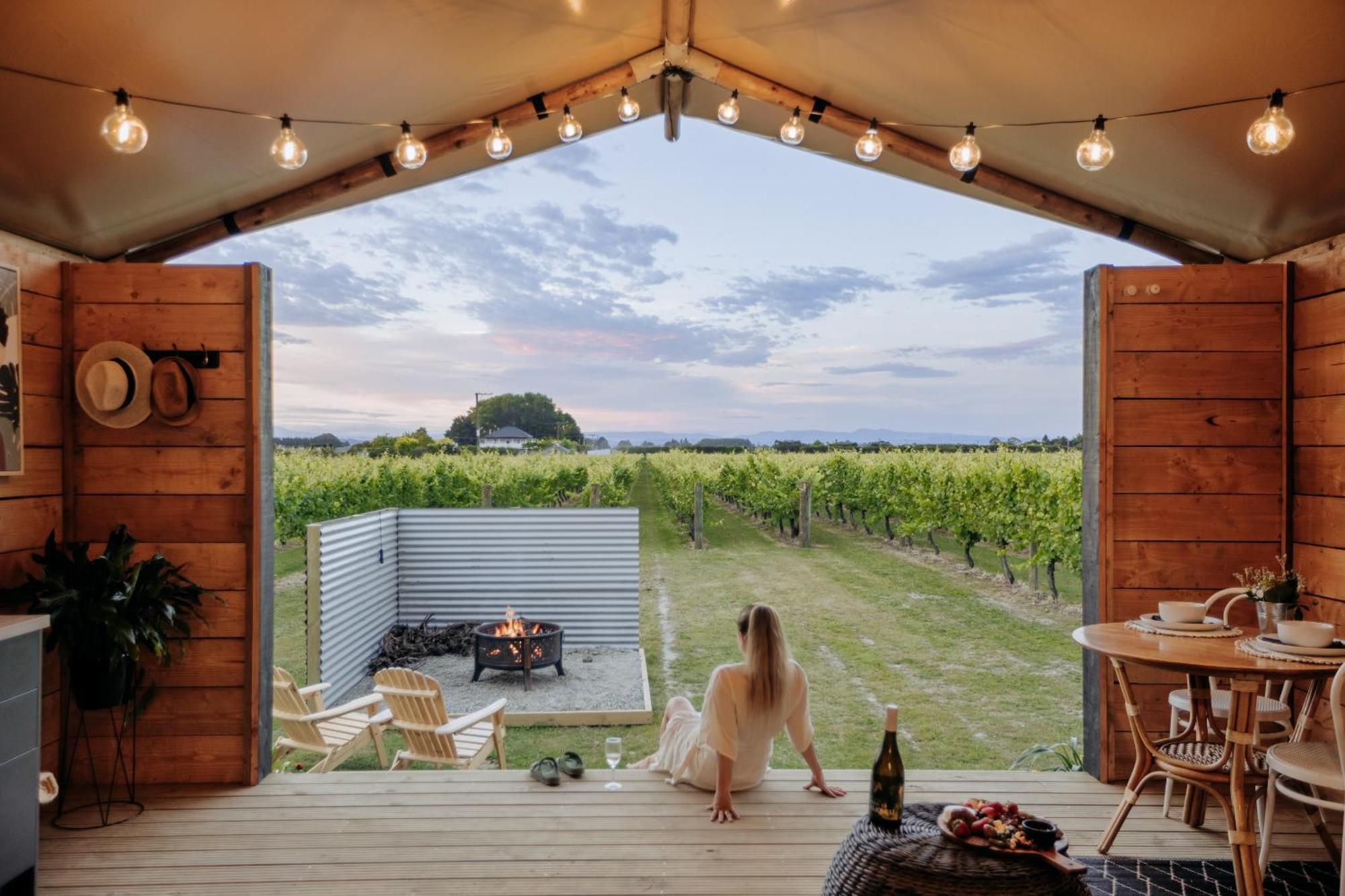 Villas & Vines Glamping هاستينغز المظهر الخارجي الصورة