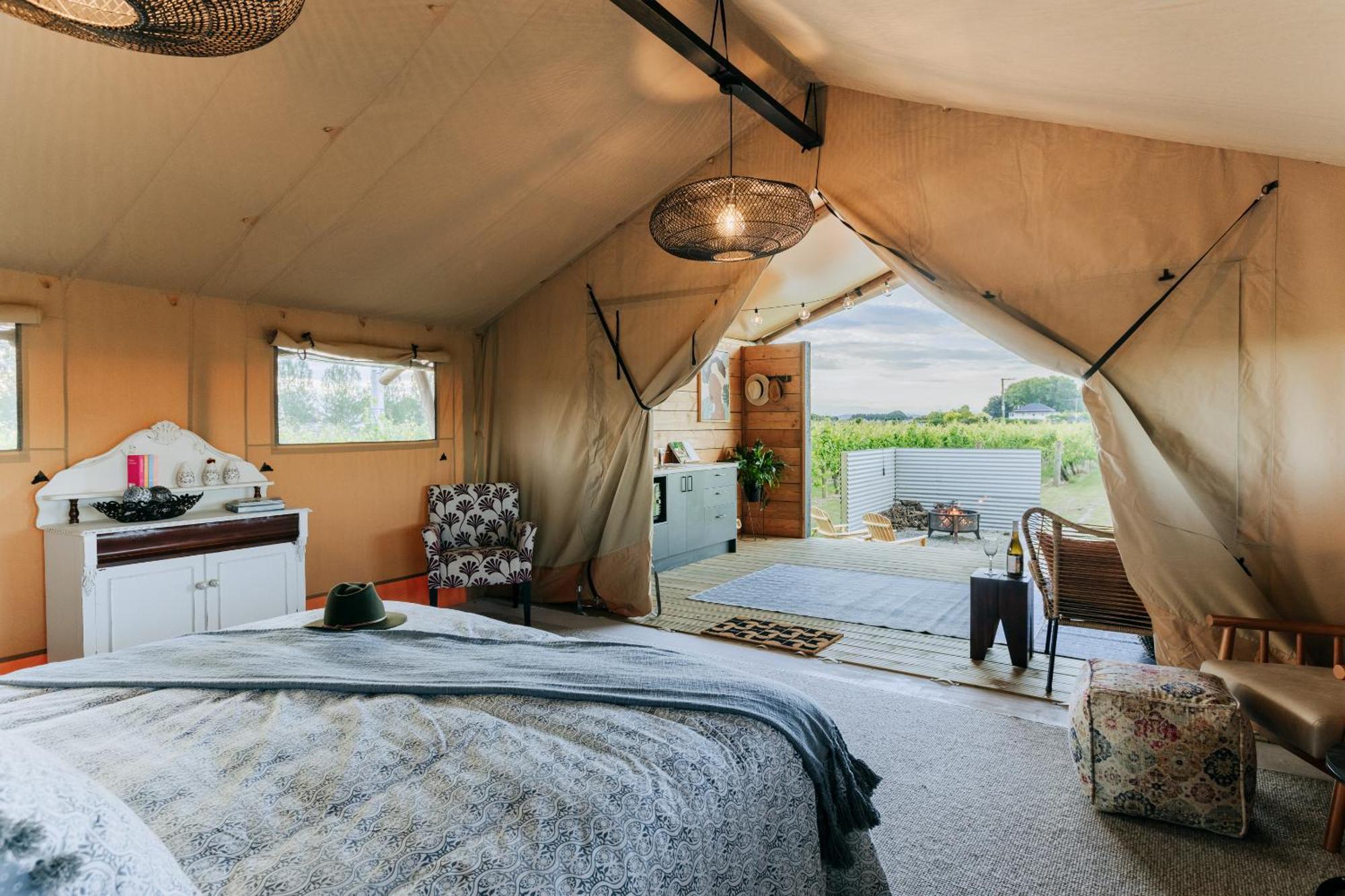 Villas & Vines Glamping هاستينغز المظهر الخارجي الصورة