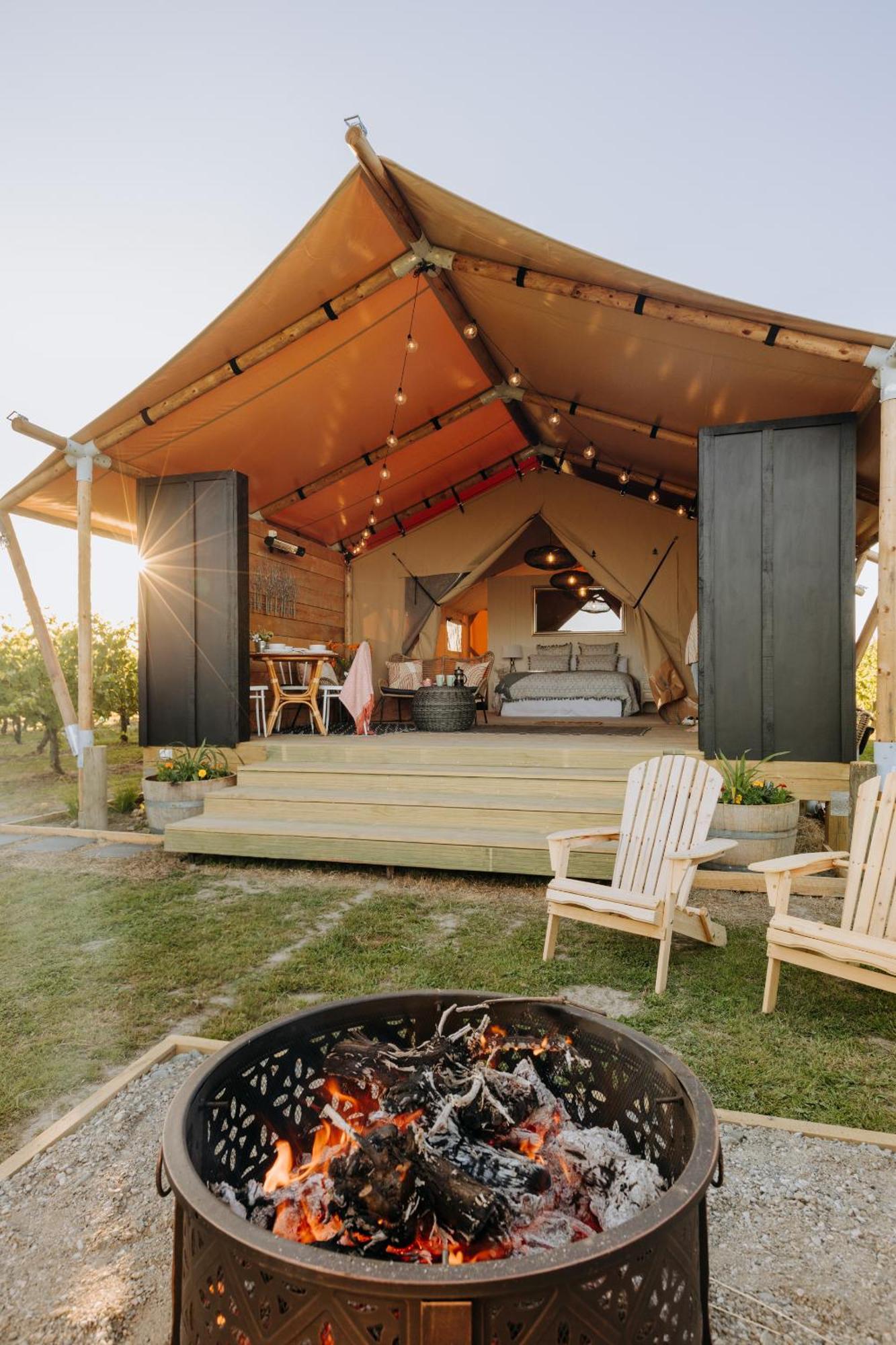 Villas & Vines Glamping هاستينغز المظهر الخارجي الصورة