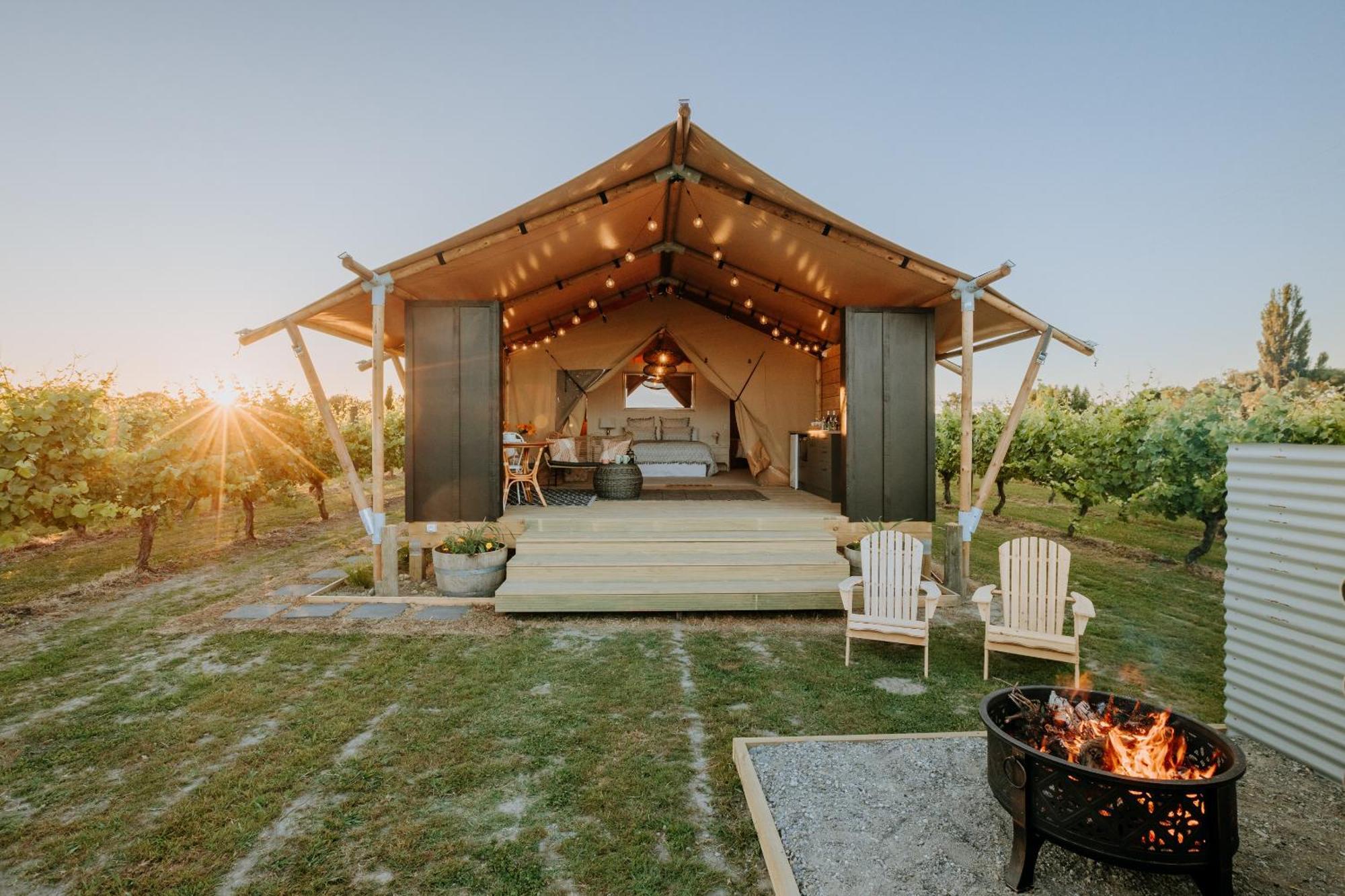 Villas & Vines Glamping هاستينغز المظهر الخارجي الصورة