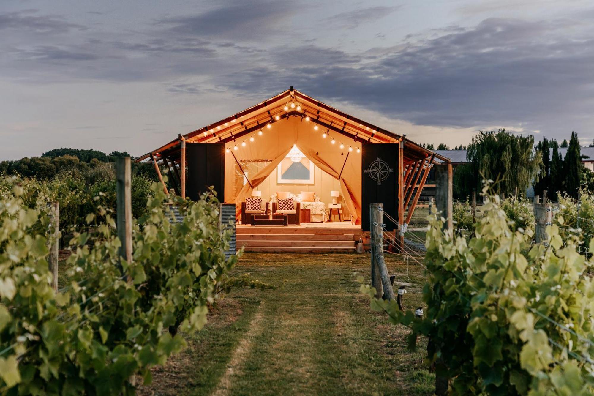 Villas & Vines Glamping هاستينغز المظهر الخارجي الصورة